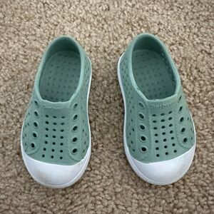 EUC 5T sage slip-on plastic (EVA) shoes